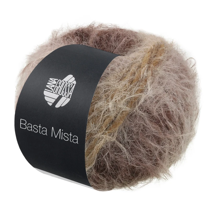 Lana Grossa Basta Mista 118 Taupe/gråbrun/mokka/gråbeige/lys beige
