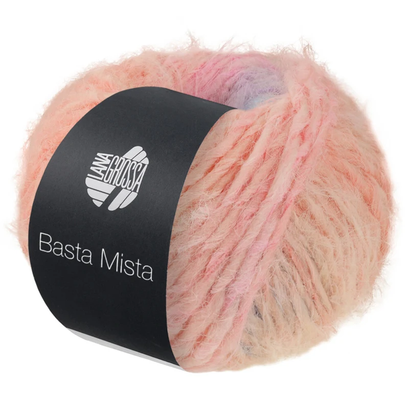 Lana Grossa Basta Mista 113 Limette/Turkis/Aqua/Laksefarve/Rosa/Syren