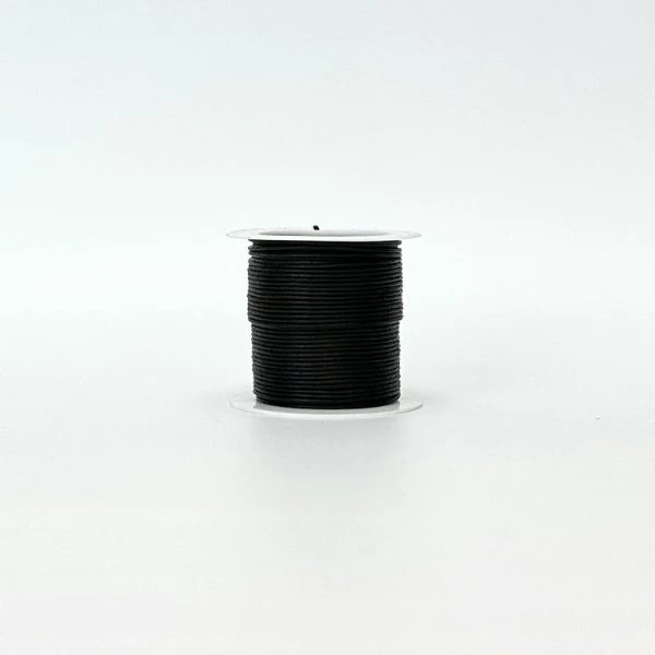 HobbyArts Lædersnor, 10 m, Sort 1.00 mm