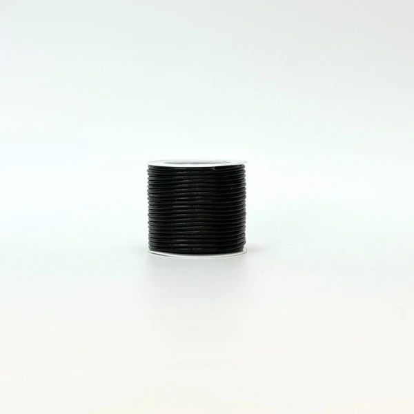 HobbyArts Lædersnor, 10 m, Sort 2.00 mm