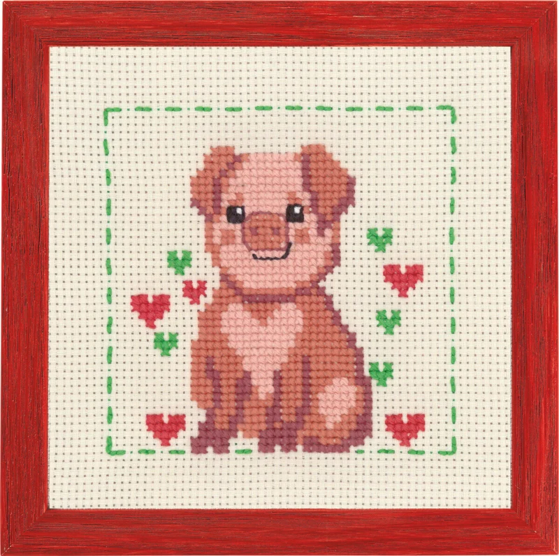 Broderikit MFK Gris R/5387 19 x 19 cm