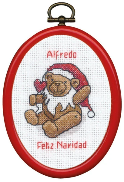Broderikit Nisse bamse m/5961/30 7 x 9 cm