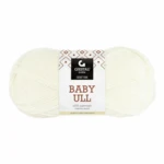 Gjestal Baby Ull 0017 Halvbleget hvid