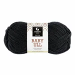 Gjestal Baby Ull 0090 Sort