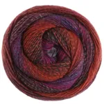 Lana Grossa Gomitolo Gala 4029 Bourgogne/sort-rød/rødviolet/purpur/blåviolet/mørkeblå/rustrød/terrakotta