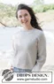 264-15 Frost Petal Sweater by DROPS Design