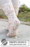 261-67 Twinkle Twist Socks by DROPS Design