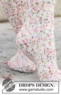 261-67 Twinkle Twist Socks by DROPS Design