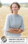 266-15 Mist Wave Sweater by DROPS Design