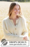268-1 Lemon Zest Cardigan by DROPS Design