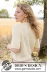 268-24 Sunlit Grid Top by DROPS Design