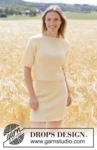 268-33 Golden Mist Skirt by DROPS Design