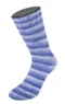 Lana Grossa Cosy Socks Soft Stripes 101 Blåviolet/violblå/lys violet/hvid