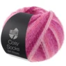 Lana Grossa Cosy Socks Soft Stripes 108 Rosa/gammelrosa/laks/lyngrosa