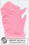 265-15 Evening Rose Shawl by DROPS Design