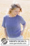 266-10 Lilac Serenade Top by DROPS Design