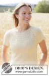 268-32 Spring Rings Top by DROPS Design