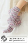 265-28 Purple Pop Socks by DROPS Design