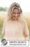 268-22 Peach Whisper Top by DROPS Design