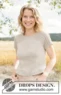268-8 Almond Petal Top by DROPS Design