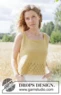 268-14 Sunflower Slip Top by DROPS Design