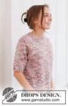 267-29 Memories of Provence Tee by DROPS Design
