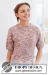 267-29 Memories of Provence Tee by DROPS Design