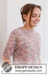 267-29 Memories of Provence Tee by DROPS Design
