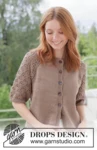 268-9 Tea Time Lace Cardi by DROPS Design