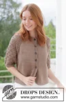 268-9 Tea Time Lace Cardi by DROPS Design