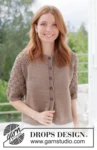268-9 Tea Time Lace Cardi by DROPS Design
