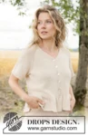 268-19 Vanilla Twirl Cardigan by DROPS Design