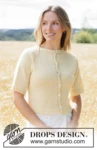 268-35 Golden Mist Cardigan by DROPS Design