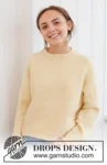 268-29 Shy Daffodil Sweater by DROPS Design