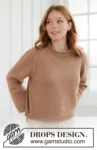 268-27 Toffee Glow Sweater by DROPS Design