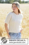 267-9 Barley Twist Sweater by DROPS Design
