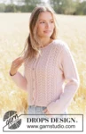 267-2 Forever Rose Cardigan by DROPS Design