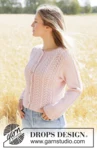 267-2 Forever Rose Cardigan by DROPS Design