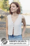 257-32 Scallop Bliss Vest by DROPS Design