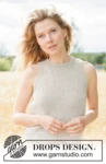 268-7 Sand Whisper Top by DROPS Design