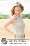 268-7 Sand Whisper Top by DROPS Design