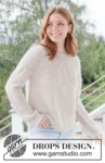 268-5 Meringue Bliss Sweater by DROPS Design