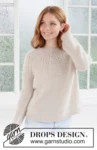 268-5 Meringue Bliss Sweater by DROPS Design