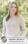 268-5 Meringue Bliss Sweater by DROPS Design