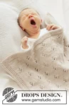 51-3 Honey Haze Blanket by DROPS Design