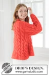 267-28 Queen of Cables Sweater by DROPS Design