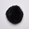 Pompon Kaninhår 10 cm 01 Sort