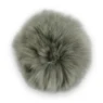 Pompon Kaninhår 6 cm Grå