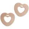 Go Handmade Bidehjerte (2 stk) 22064 Brun