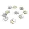 HobbyArts Perlemorsknapper, Blomst, 15 mm, 10 stk